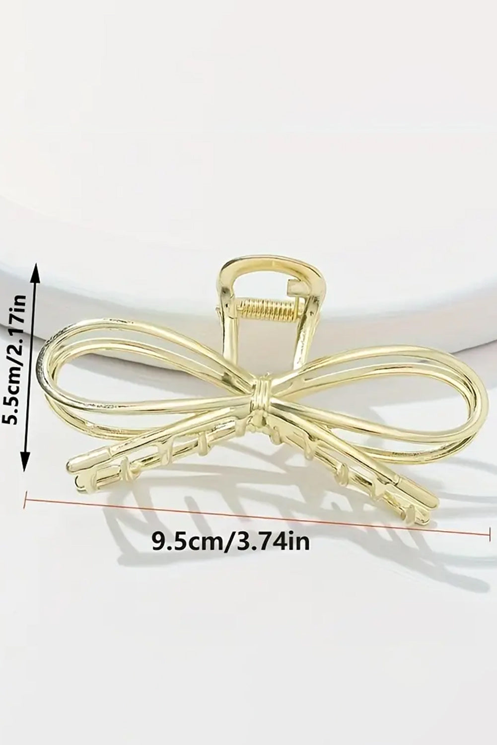 Gold Bowknot Shape Claw Hair Clip