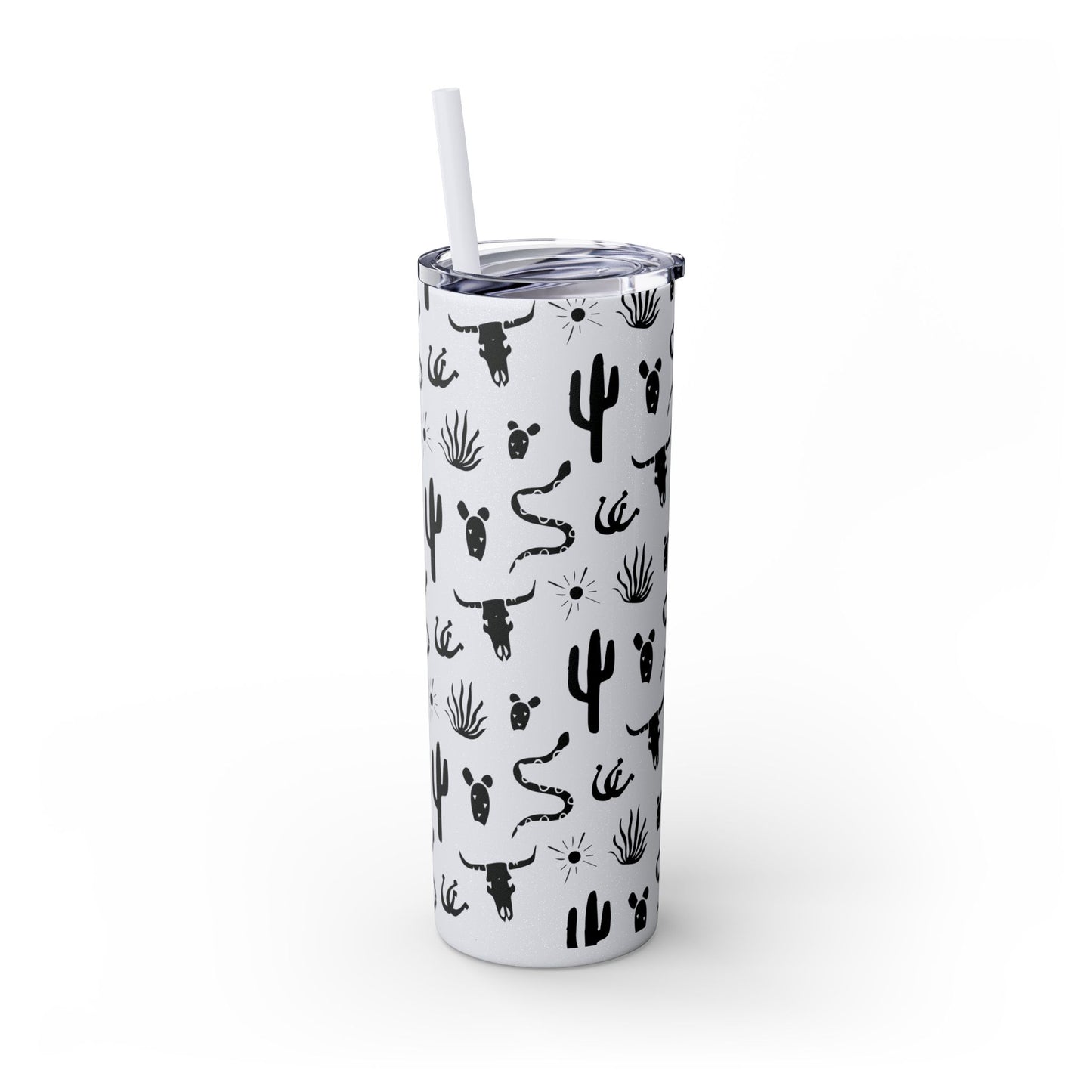 Desert Icon - Skinny Tumbler with Straw, 20oz