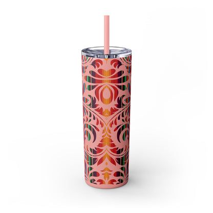 Tooled Serape - Skinny Tumbler with Straw, 20oz