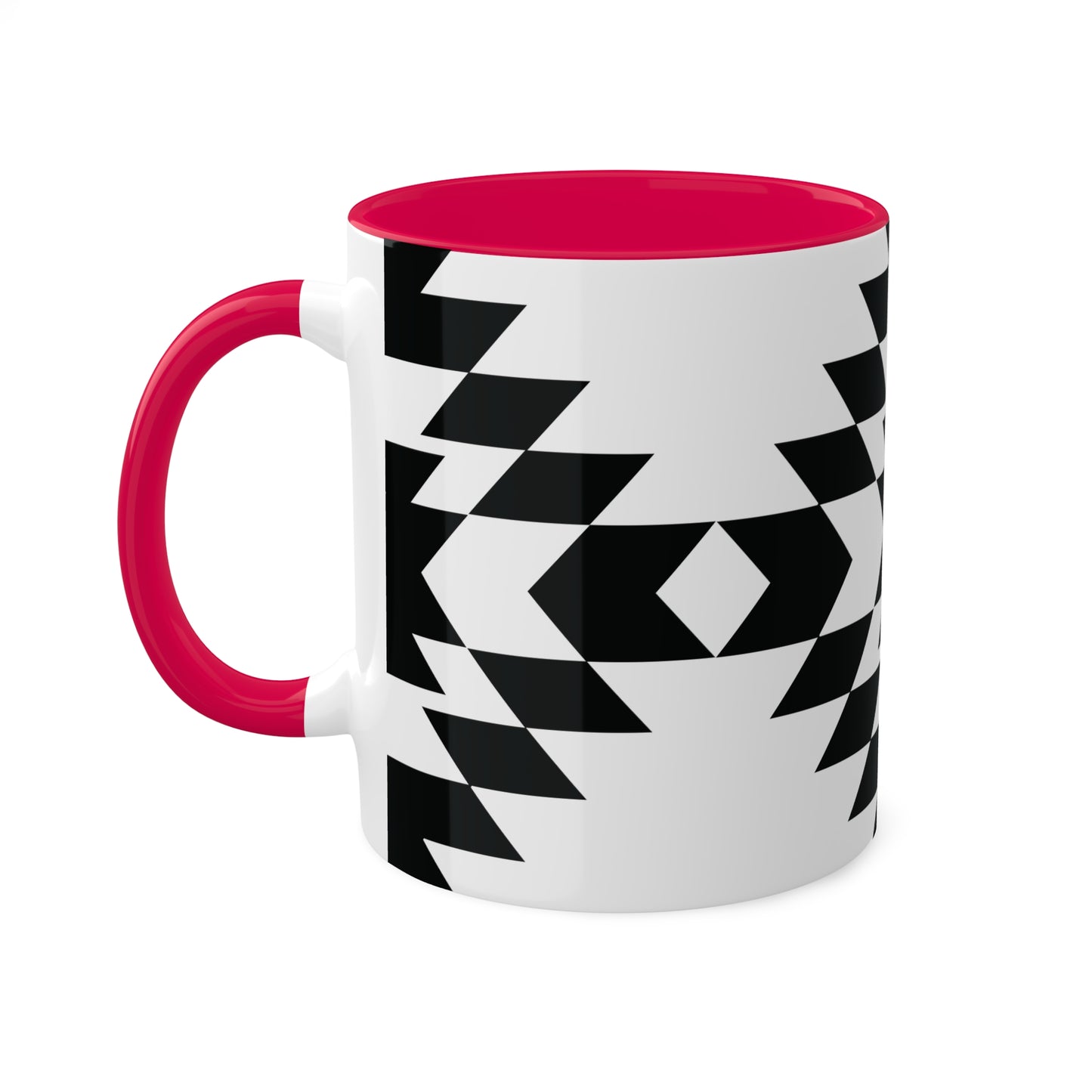 Bold Aztec Graphic Icon Colorful Ceramic Coffee Mugs, 11oz