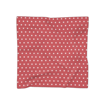 Stars Baby - Red & White - Wild Rag - Semi Sheer Poly