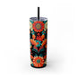 Wild at Heart Floral - Skinny Tumbler with Straw, 20oz