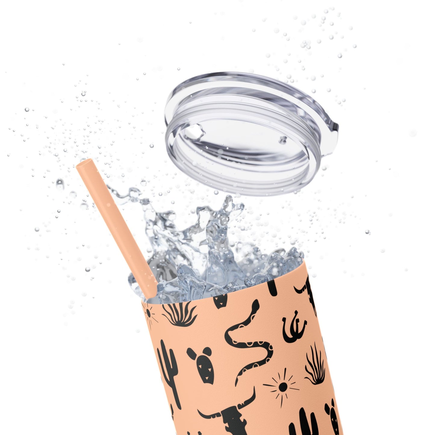 Desert Icon - Skinny Tumbler with Straw, 20oz