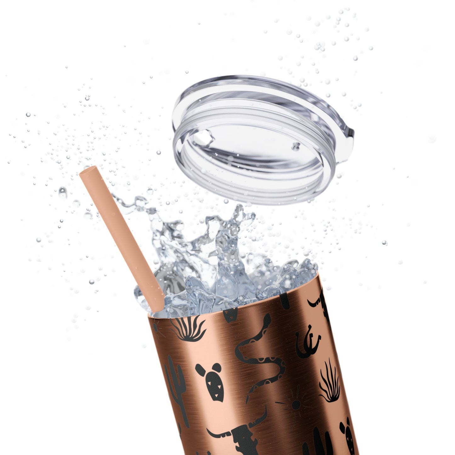 Desert Icon - Skinny Tumbler with Straw, 20oz