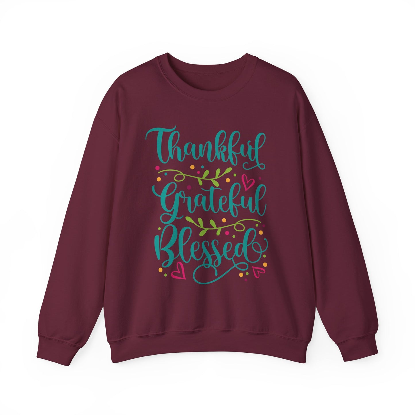 Thankful Grateful Blessed - Christian - Unisex NuBlend® Crewneck Sweatshirt