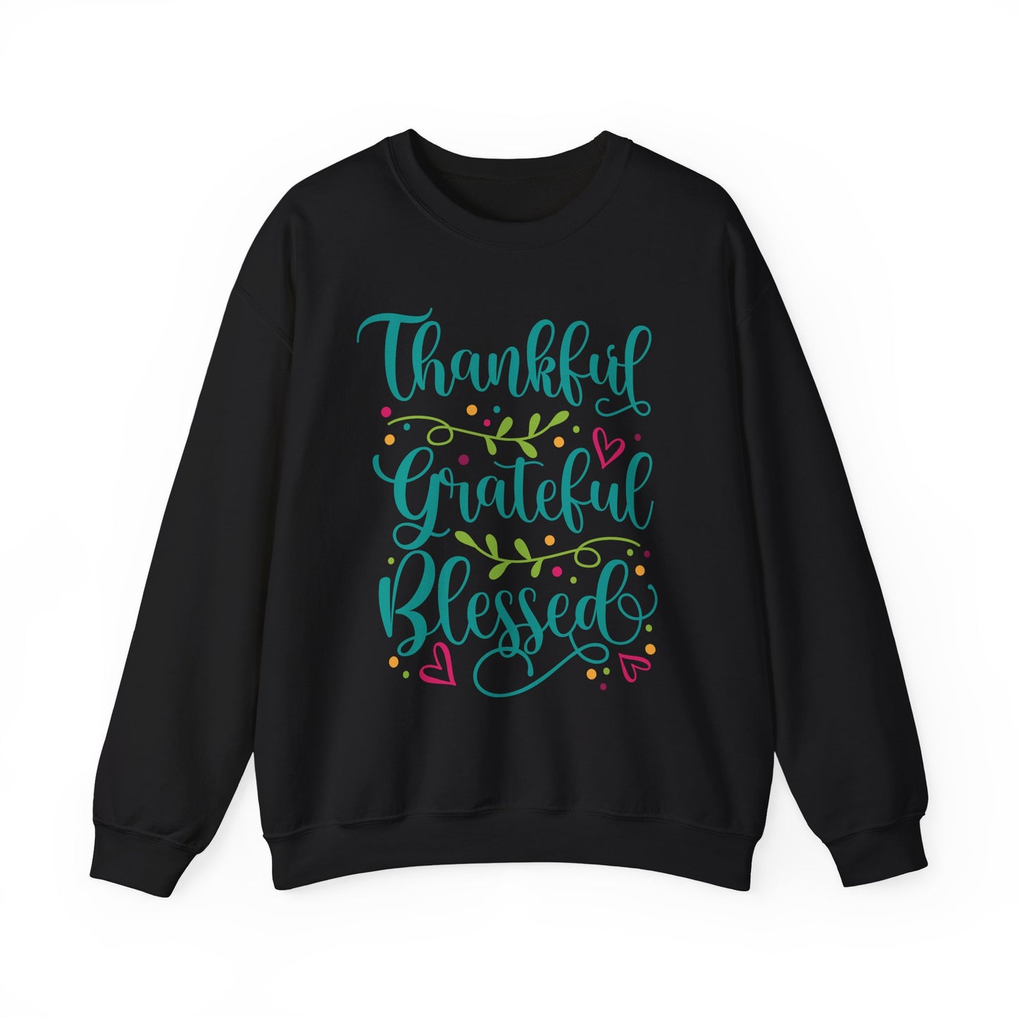 Thankful Grateful Blessed - Christian - Unisex NuBlend® Crewneck Sweatshirt