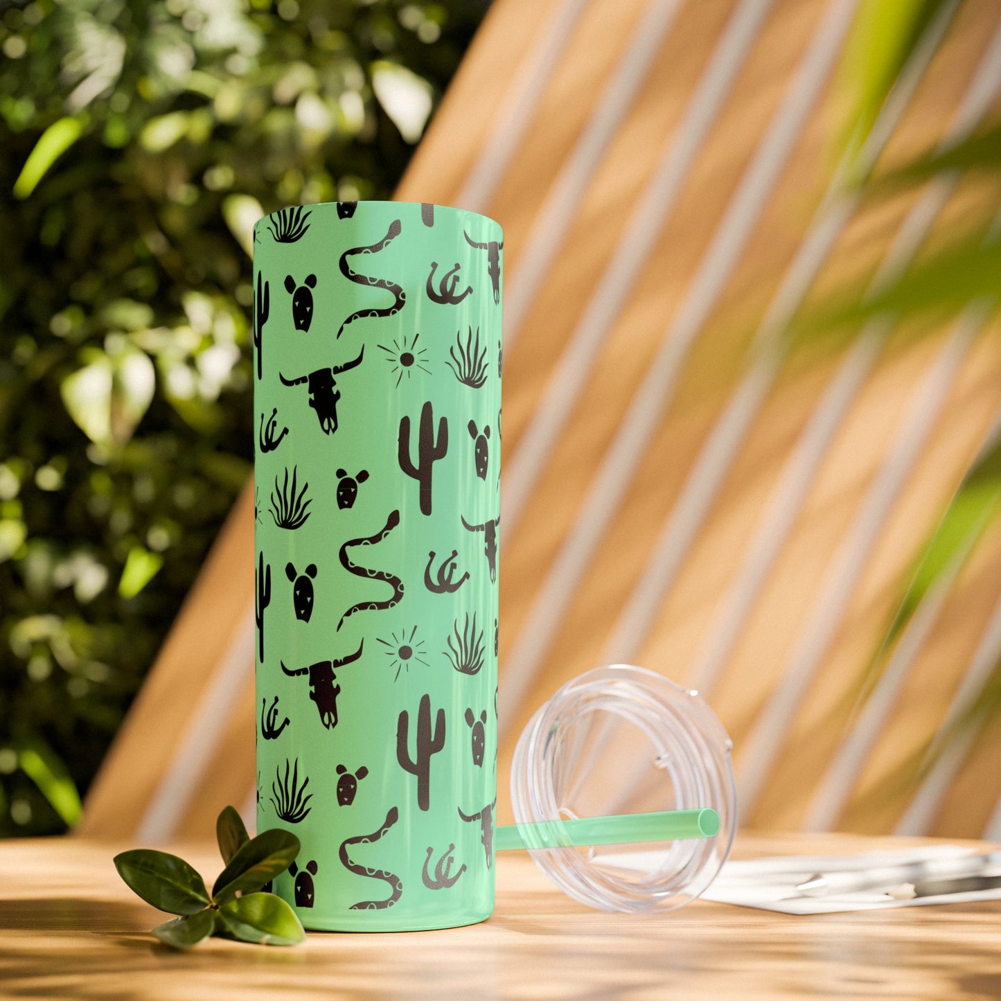 Desert Icon - Skinny Tumbler with Straw, 20oz