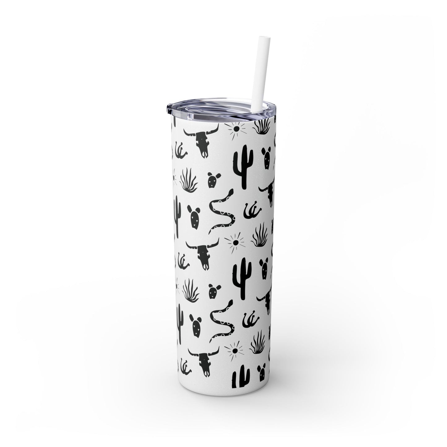 Desert Icon - Skinny Tumbler with Straw, 20oz