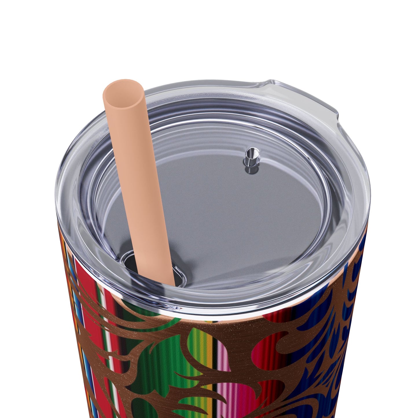 Tooled Serape - Skinny Tumbler with Straw, 20oz