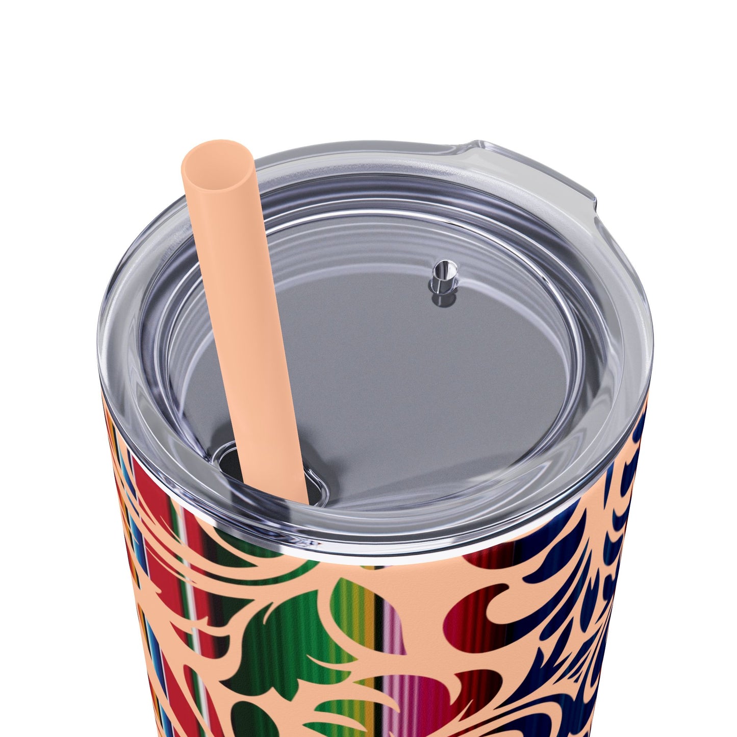 Tooled Serape - Skinny Tumbler with Straw, 20oz