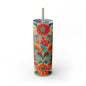 Wild at Heart Floral - Skinny Tumbler with Straw, 20oz