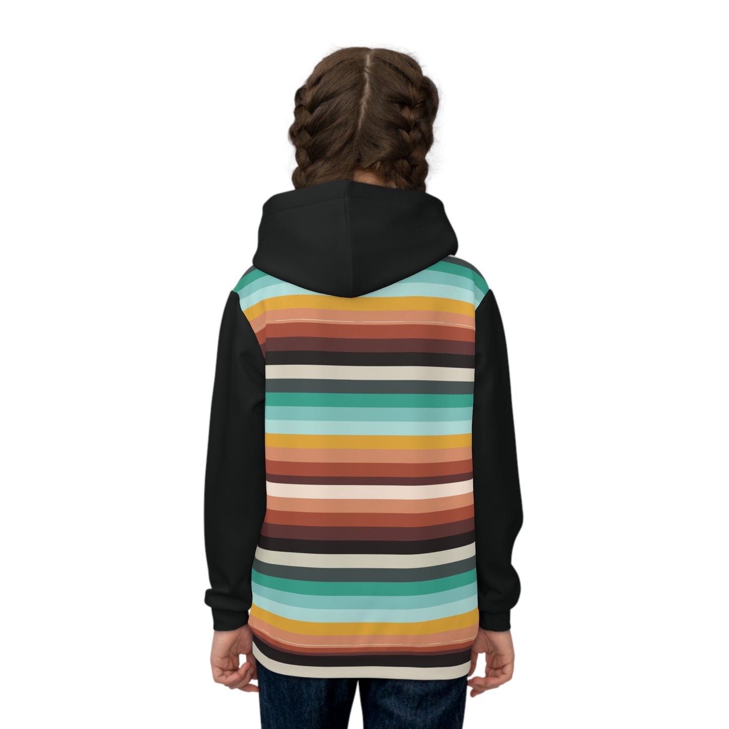 Buffalo Stripe Color Block Hoodie - Kids Sizes