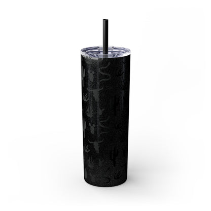 Desert Icon - Skinny Tumbler with Straw, 20oz