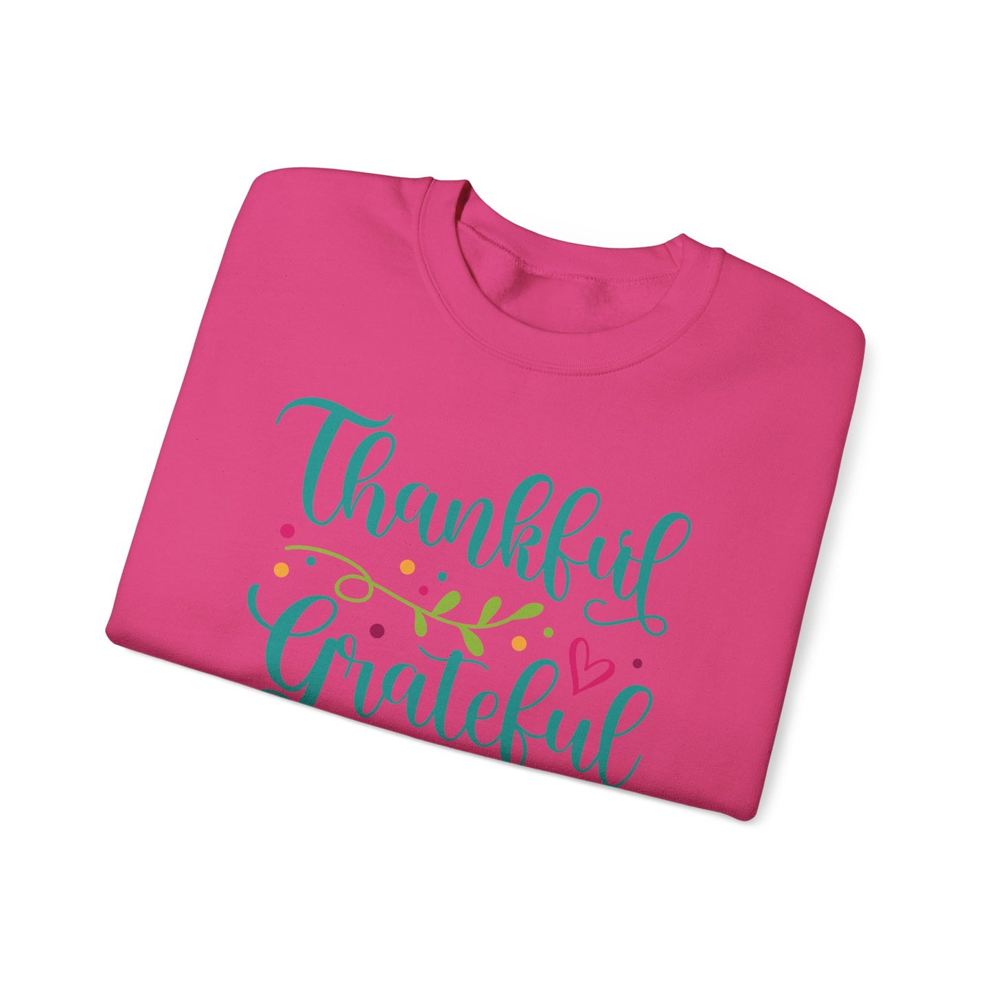 Thankful Grateful Blessed - Christian - Unisex NuBlend® Crewneck Sweatshirt