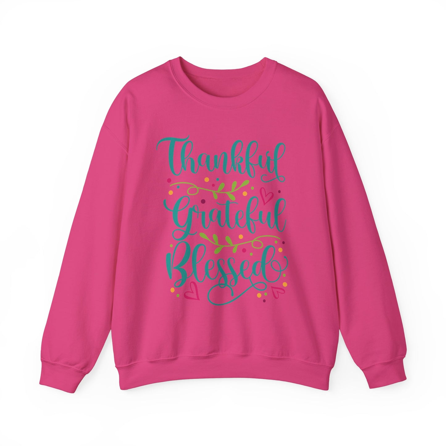 Thankful Grateful Blessed - Christian - Unisex NuBlend® Crewneck Sweatshirt