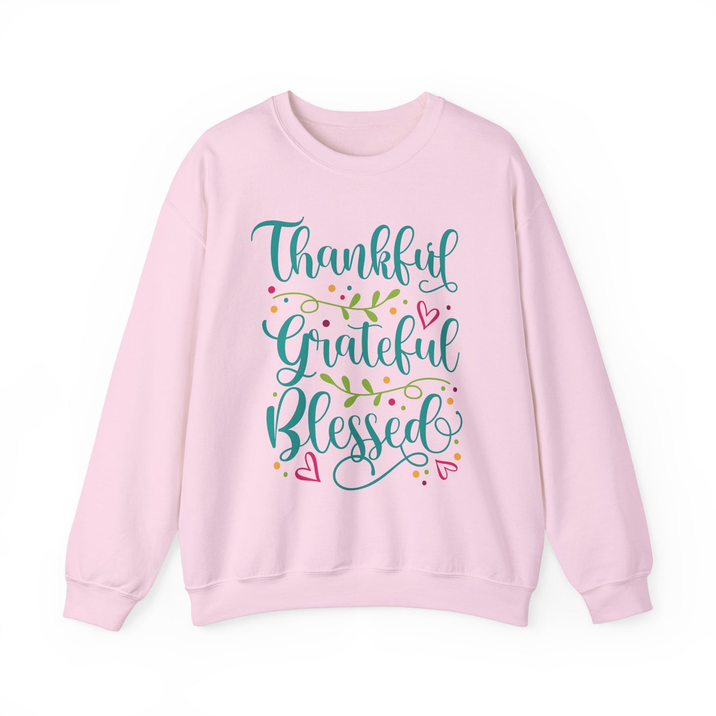 Thankful Grateful Blessed - Christian - Unisex NuBlend® Crewneck Sweatshirt