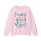 Thankful Grateful Blessed - Christian - Unisex NuBlend® Crewneck Sweatshirt