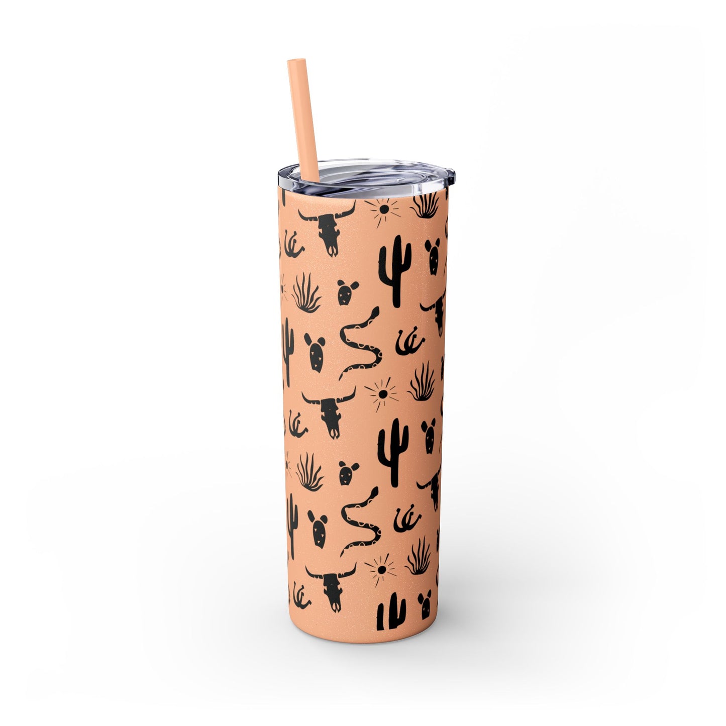 Desert Icon - Skinny Tumbler with Straw, 20oz