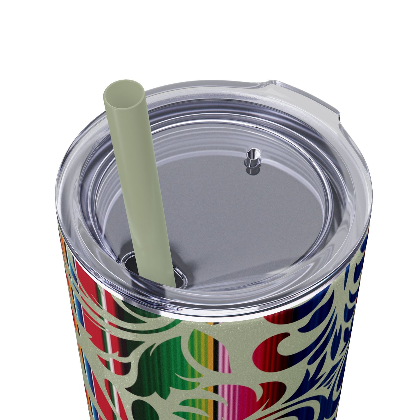 Tooled Serape - Skinny Tumbler with Straw, 20oz