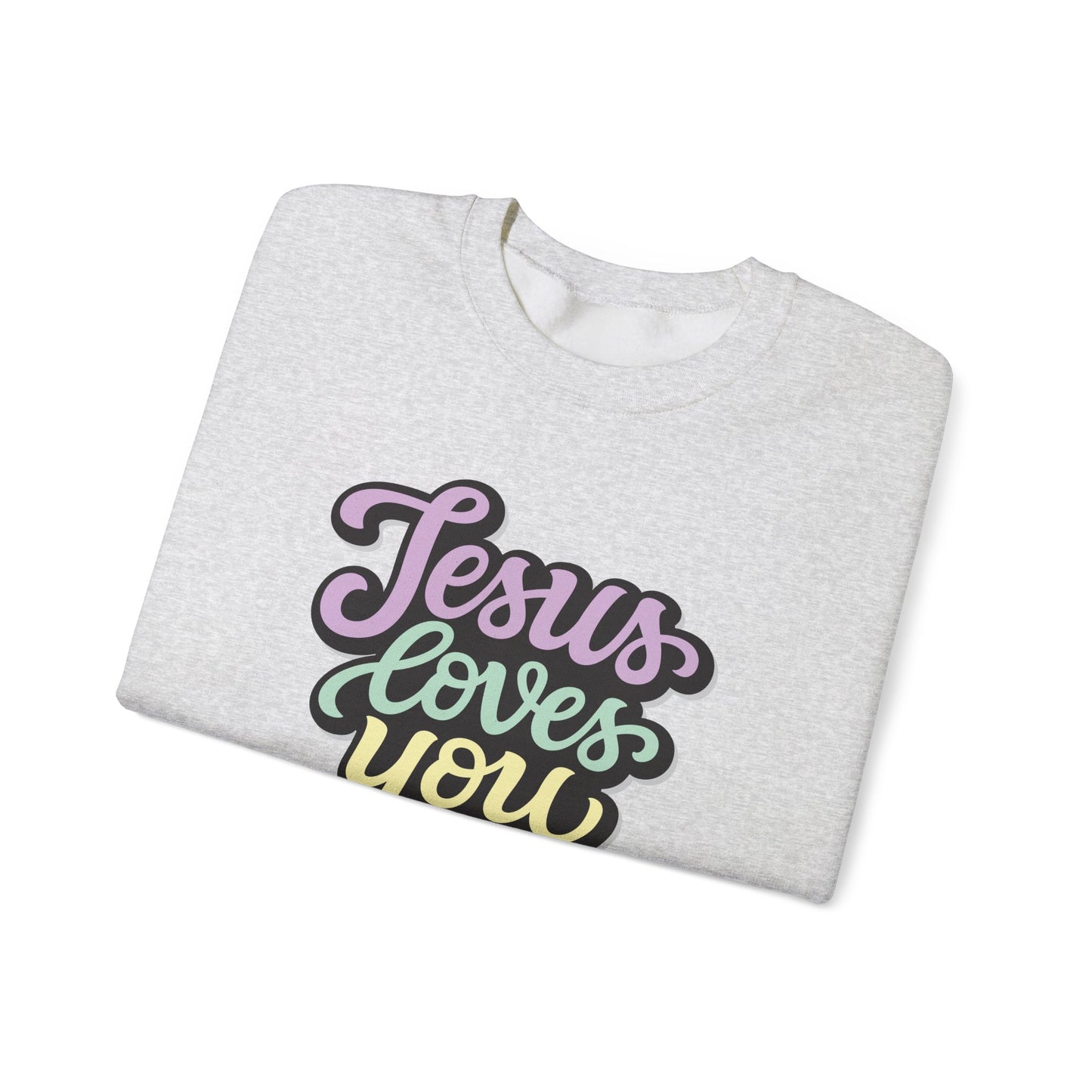 Jesus Loves You - Christian - Unisex NuBlend® Crewneck Sweatshirt