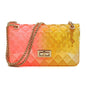 Quilt Embossed Multi Color Jelly Shoulder Bag