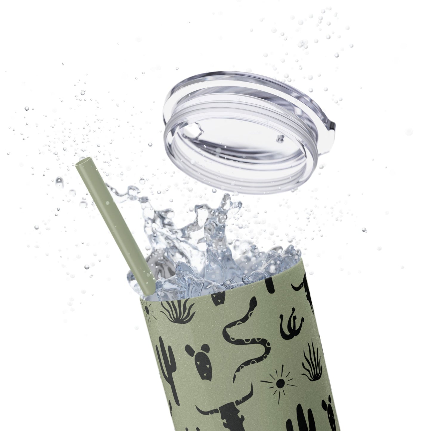 Desert Icon - Skinny Tumbler with Straw, 20oz