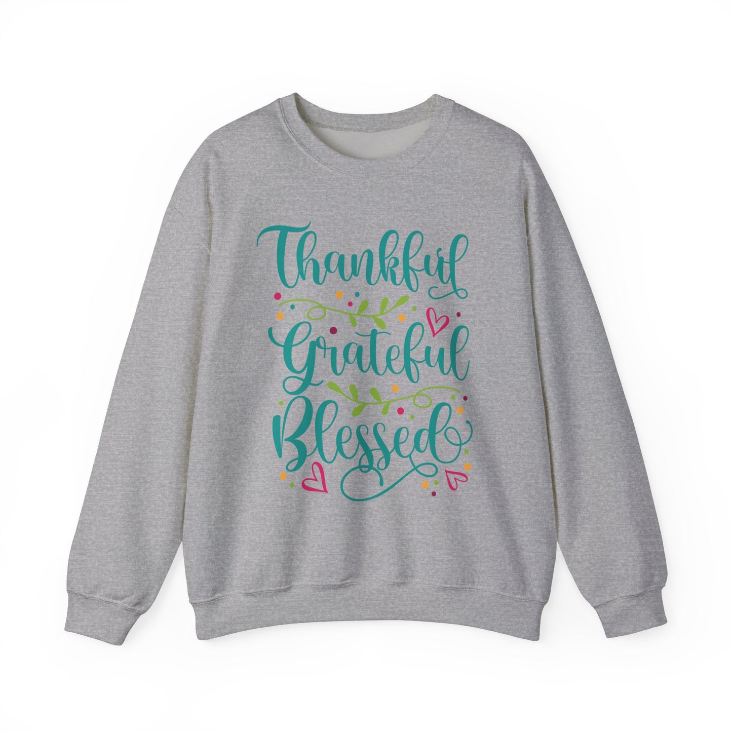 Thankful Grateful Blessed - Christian - Unisex NuBlend® Crewneck Sweatshirt