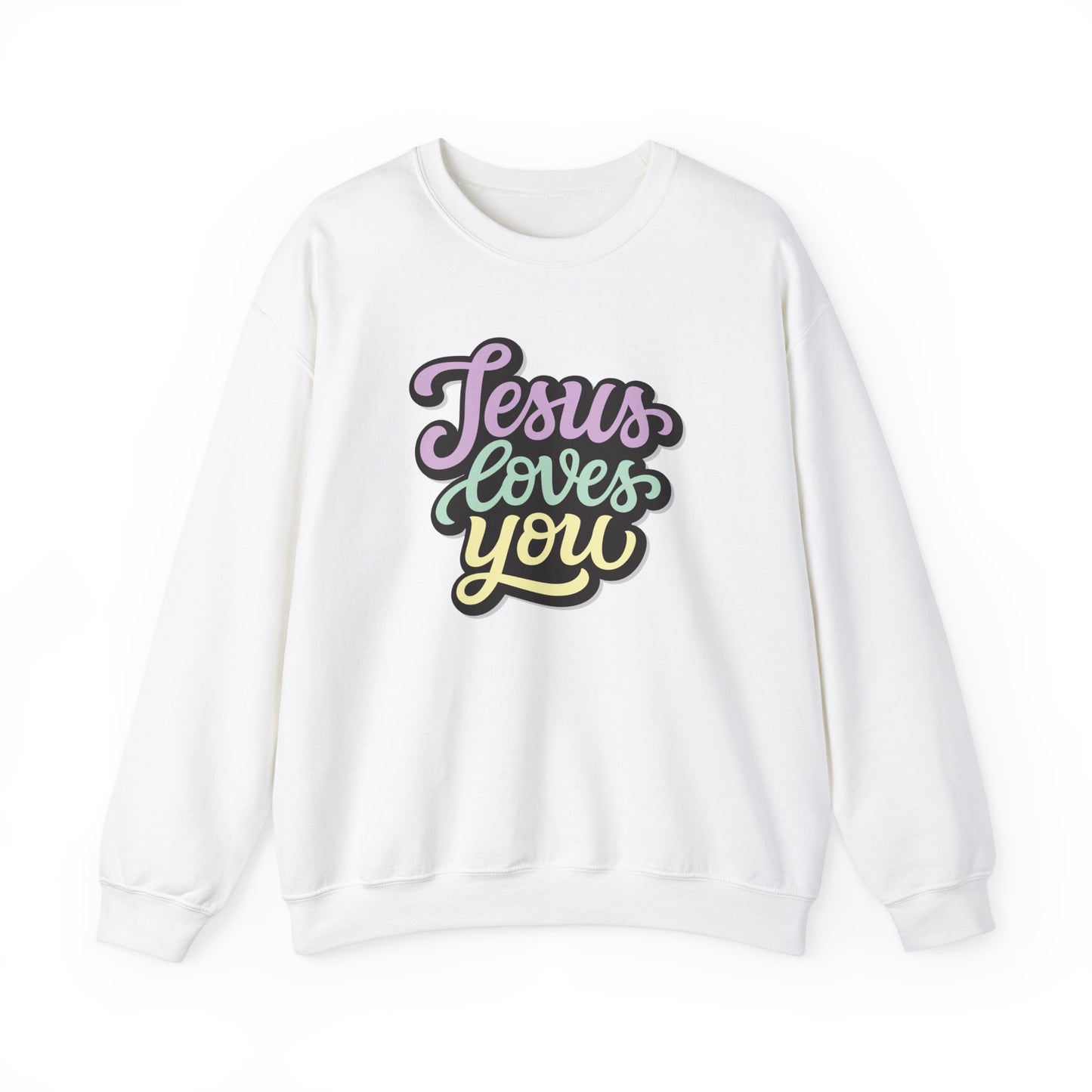 Jesus Loves You - Christian - Unisex NuBlend® Crewneck Sweatshirt