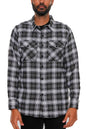 Regular Fit Checker Plaid Flannel Long Sleeve