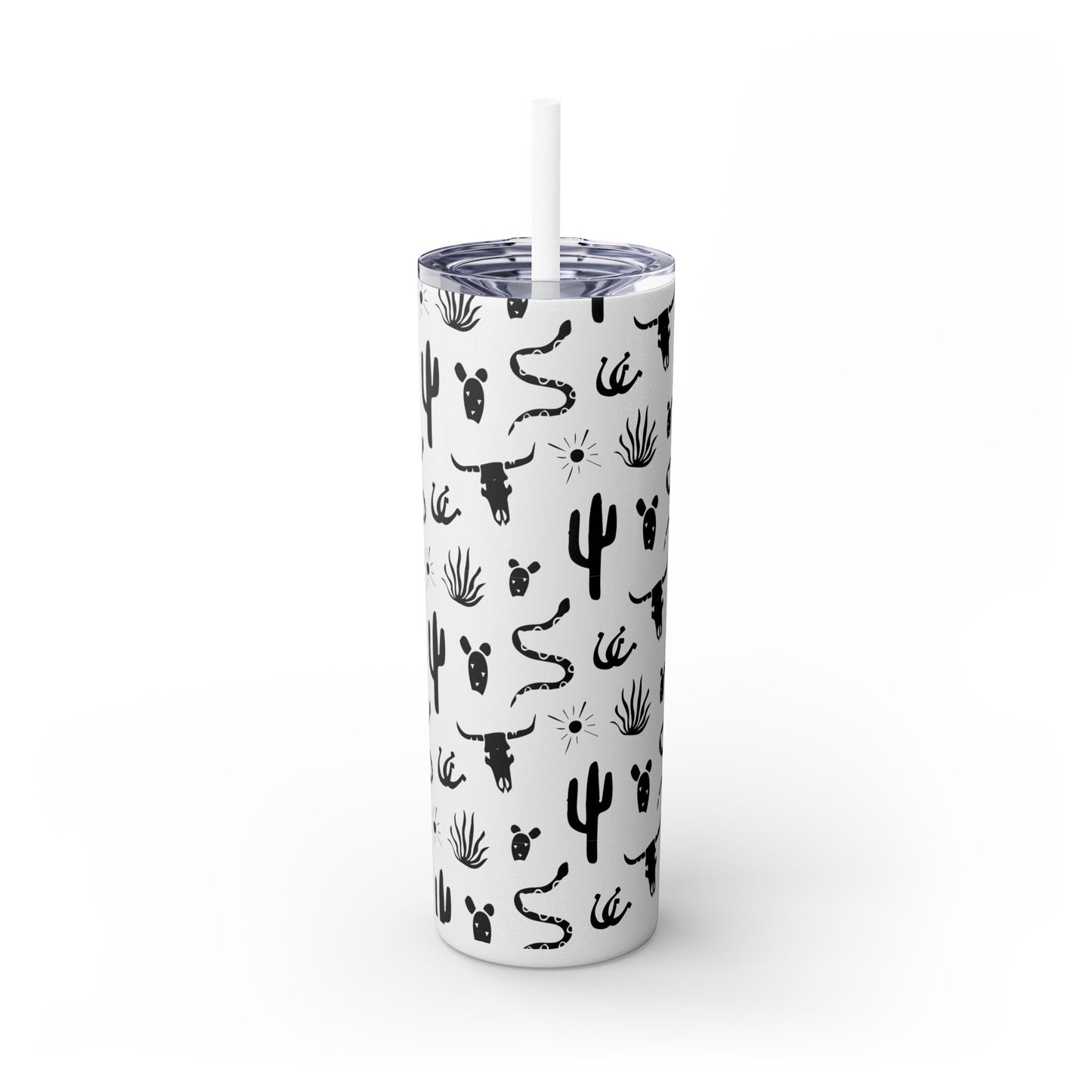 Desert Icon - Skinny Tumbler with Straw, 20oz