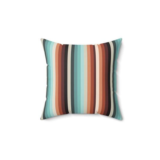 Doubletake Soft Desert Stripe Giant Aztec Reversible Pillow