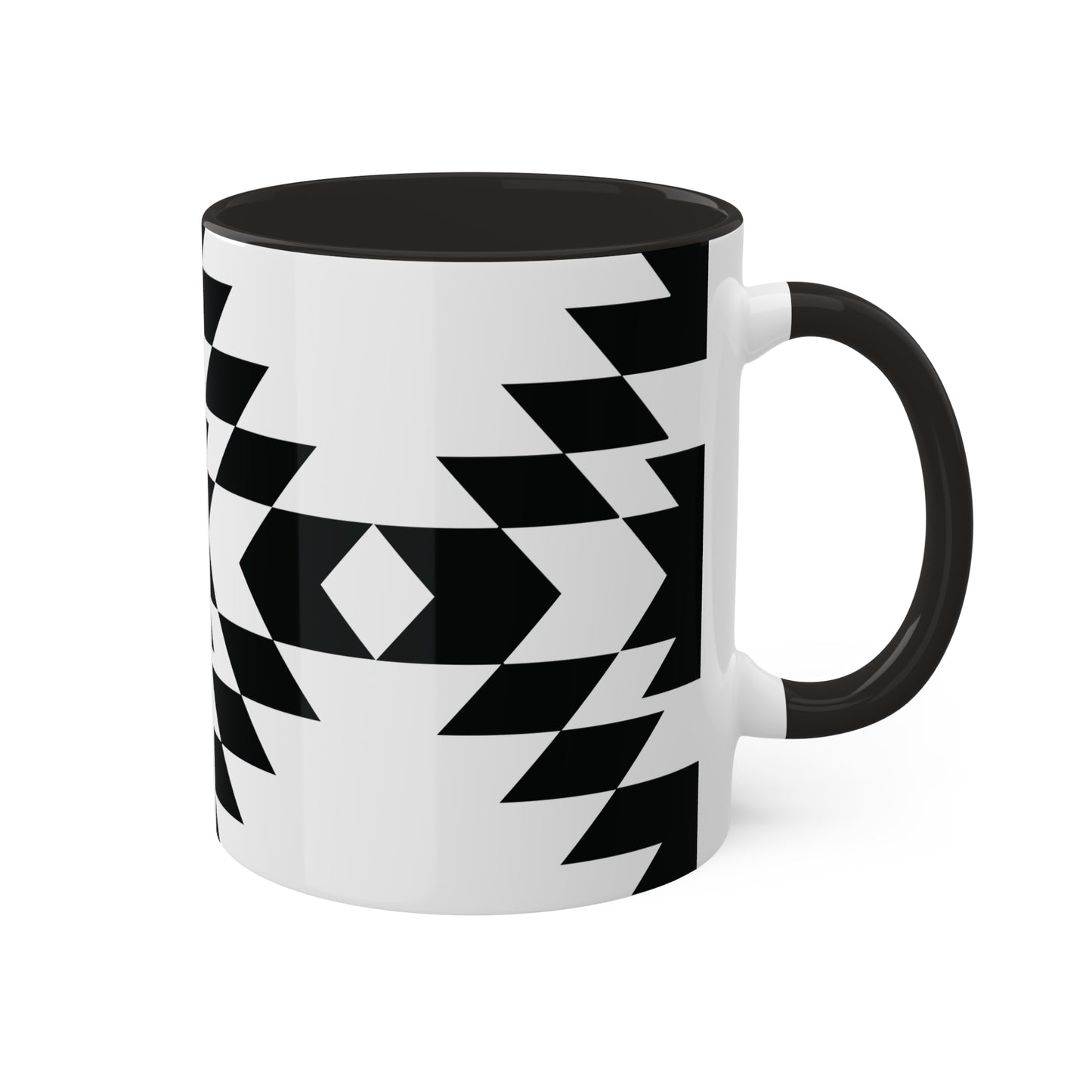 Bold Aztec Graphic Icon Colorful Ceramic Coffee Mugs, 11oz