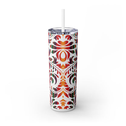 Tooled Serape - Skinny Tumbler with Straw, 20oz