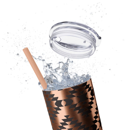 Aztec Icon - Skinny Tumbler with Straw, 20oz