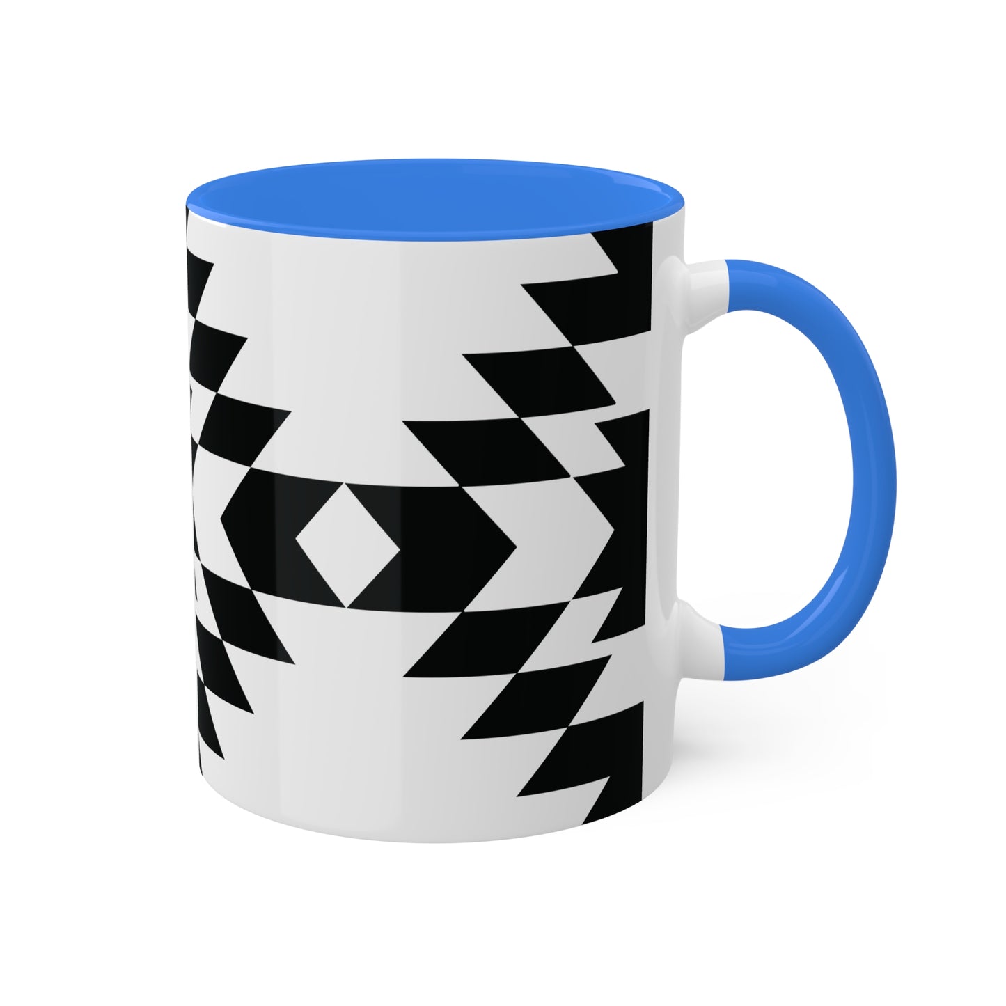 Bold Aztec Graphic Icon Colorful Ceramic Coffee Mugs, 11oz