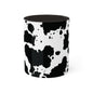 Black and White Graphic Cowhide Cow Print Colorful Ceramic Coffee Mugs, 11oz