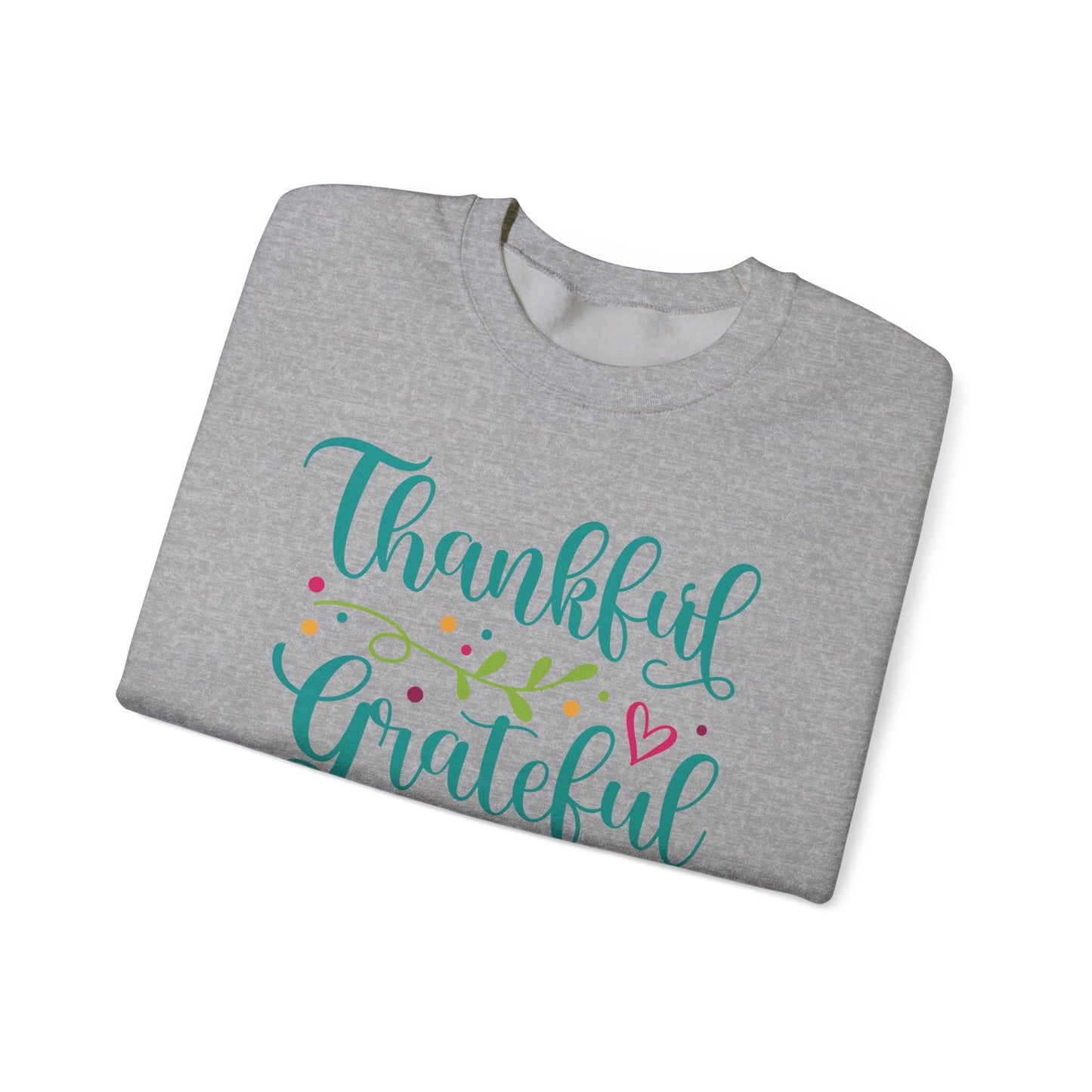 Thankful Grateful Blessed - Christian - Unisex NuBlend® Crewneck Sweatshirt