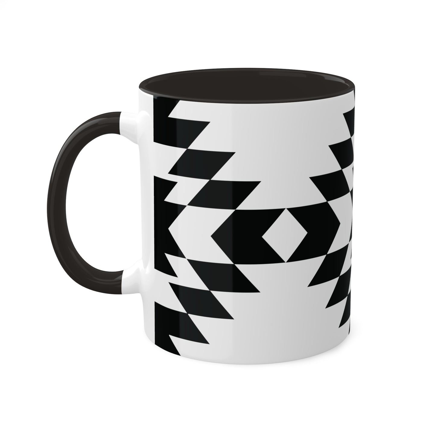 Bold Aztec Graphic Icon Colorful Ceramic Coffee Mugs, 11oz