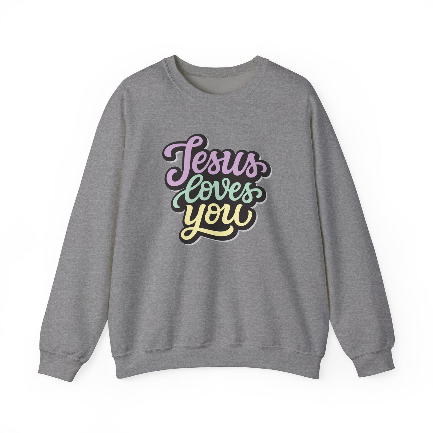 Jesus Loves You - Christian - Unisex NuBlend® Crewneck Sweatshirt