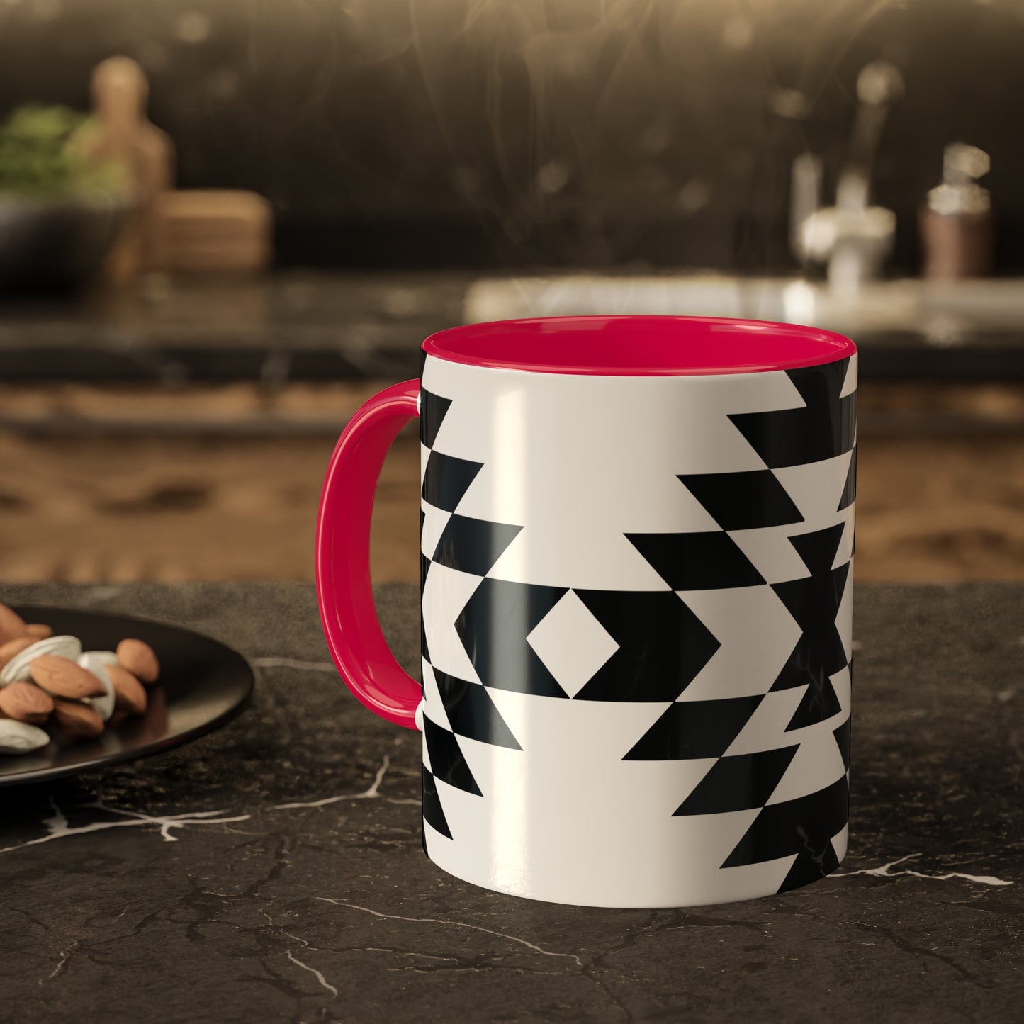 Bold Aztec Graphic Icon Colorful Ceramic Coffee Mugs, 11oz