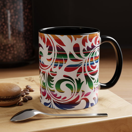 Tooled Serape Ceramic Coffee Mug, 11oz