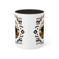 Southwestern Buffalo Motif Colorful Ceramic Coffee Mugs, 11oz