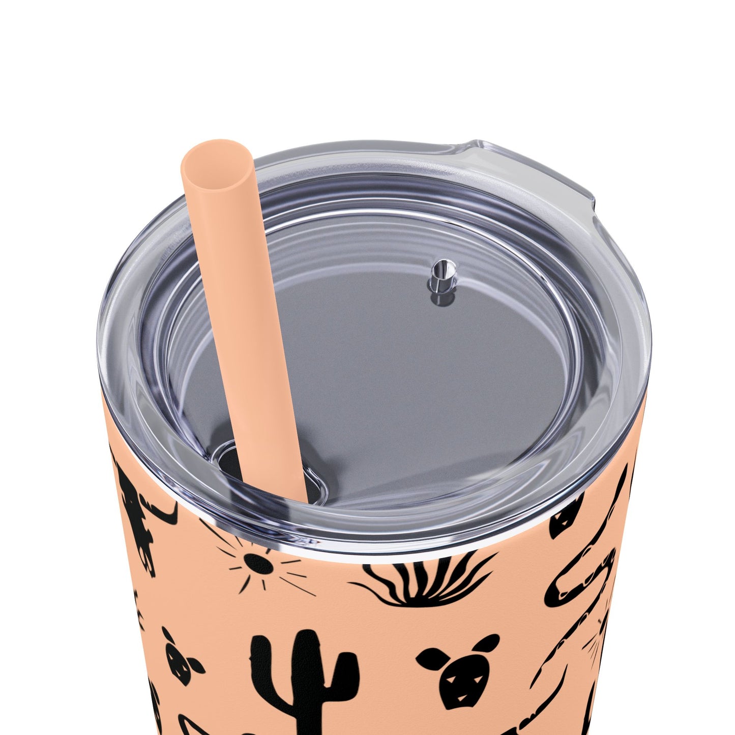 Desert Icon - Skinny Tumbler with Straw, 20oz