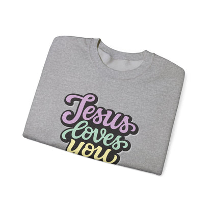 Jesus Loves You - Christian - Unisex NuBlend® Crewneck Sweatshirt