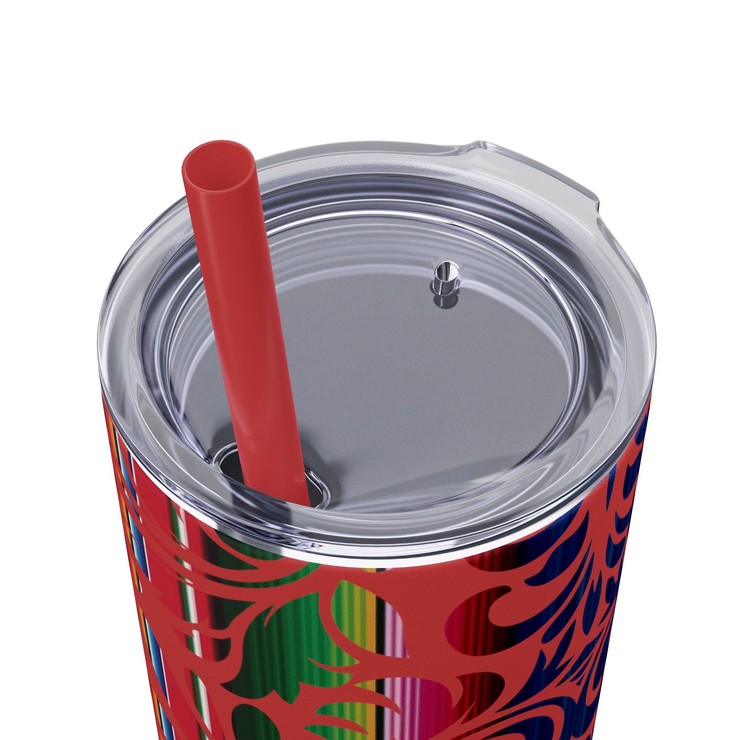 Tooled Serape - Skinny Tumbler with Straw, 20oz