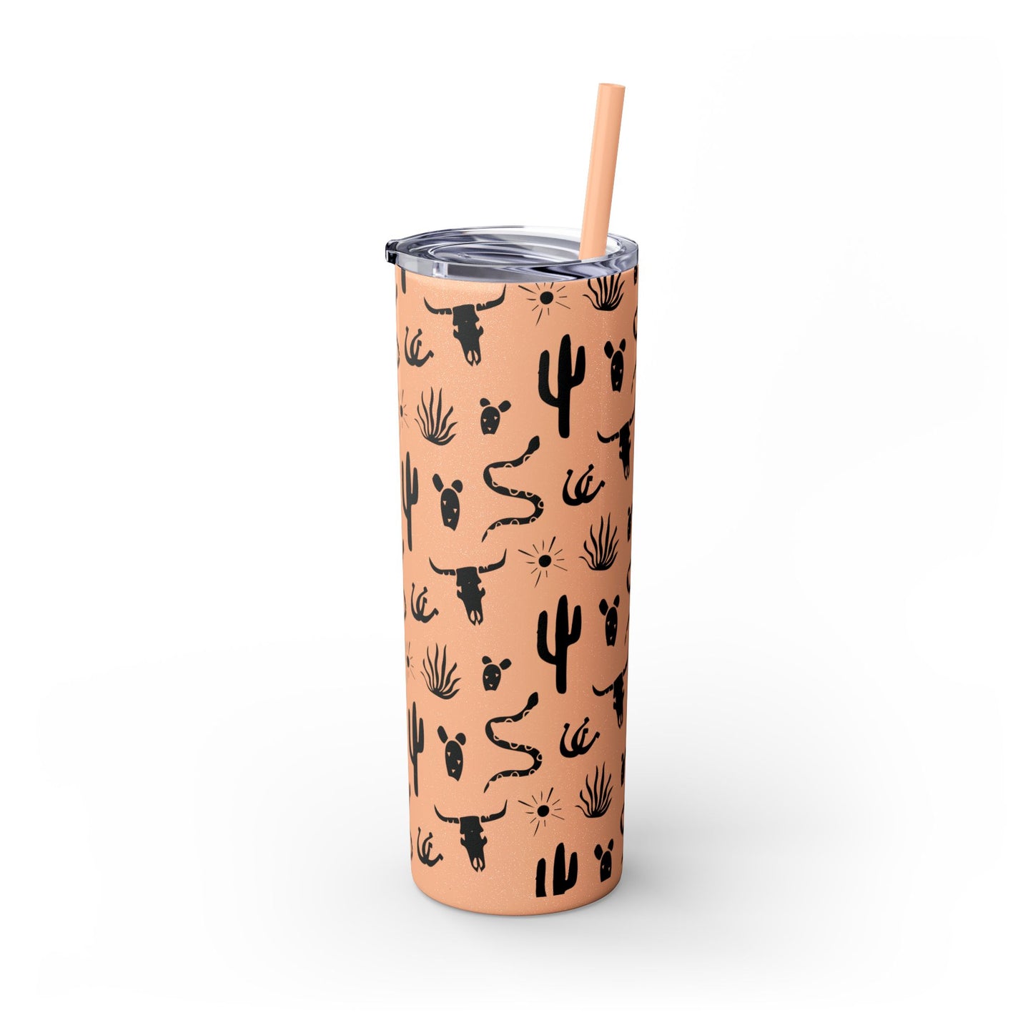 Desert Icon - Skinny Tumbler with Straw, 20oz