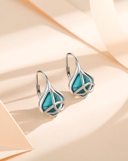 Variety of Styles: Genuine Turquoise and Sterling Silver Earrings and Necklaces