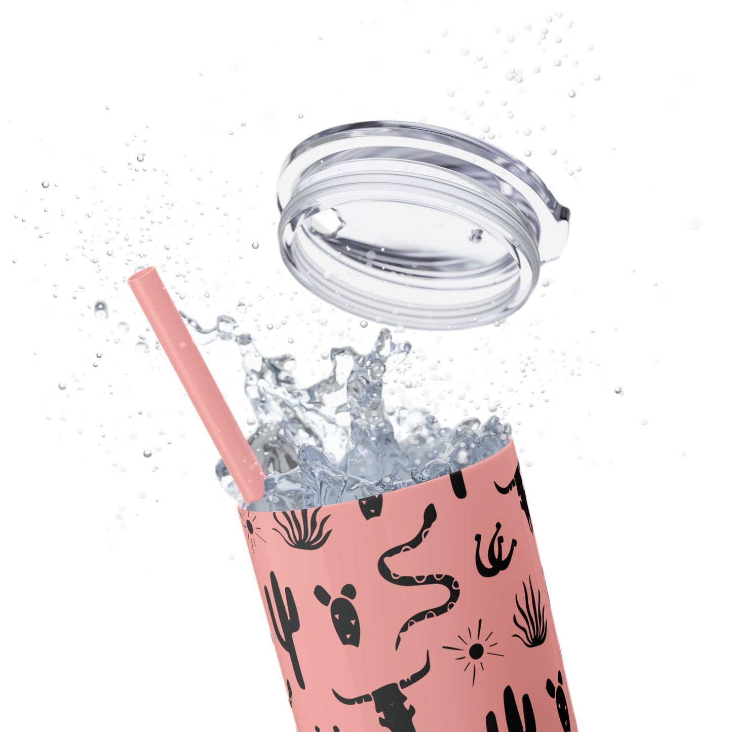 Desert Icon - Skinny Tumbler with Straw, 20oz