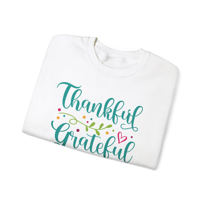 Thankful Grateful Blessed - Christian - Unisex NuBlend® Crewneck Sweatshirt