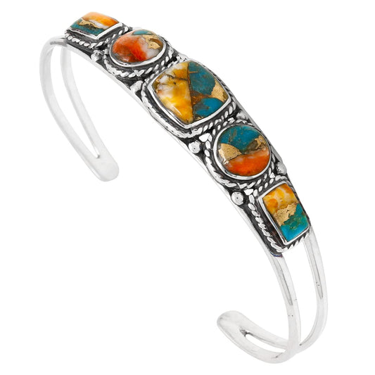 Turquoise Bracelet Sterling Silver 925 Genuine Turquoise Cuff Bracelet